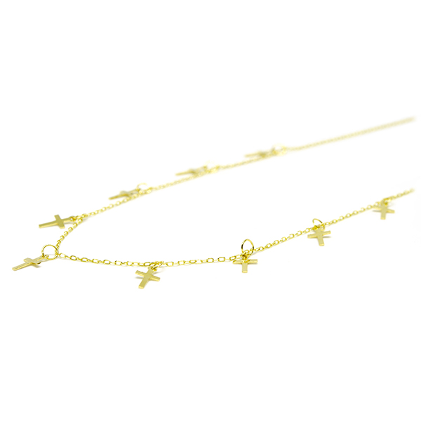 Colar Pingente Cruz em Ouro 18 Kilates � 25457